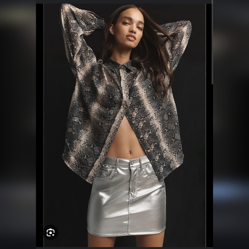 Marc New York Faux leather Mini Skirt Size 6 NWT